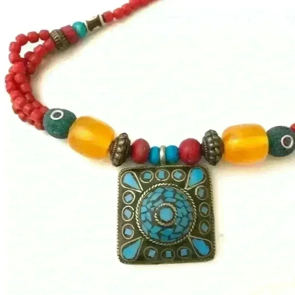 Tibetan  style necklace - Picture 3 of 5